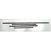 Defender Front Door Glass Channel Kit with 4mm Glass 1994 onwards